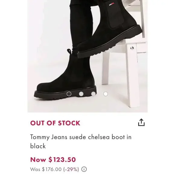 Tommy Hilfiger Men's Chunky Hybrid Chelsea Boots, Size 10 NWOB - Picture 9 of 9